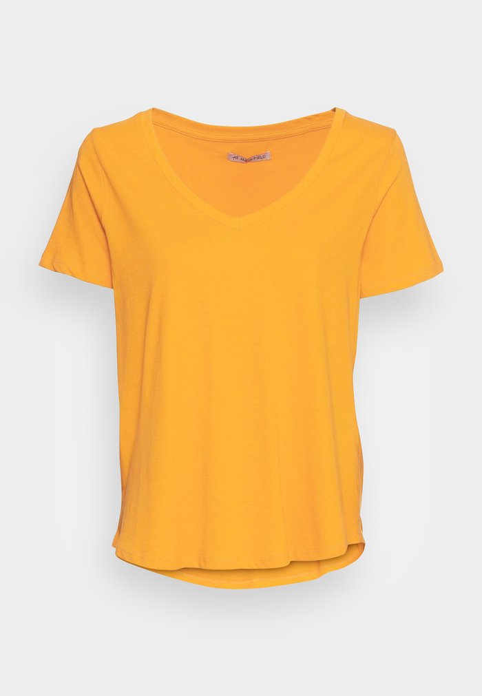 T Chemises Anna Field BASIC Jaune Femme | EMP-7858490